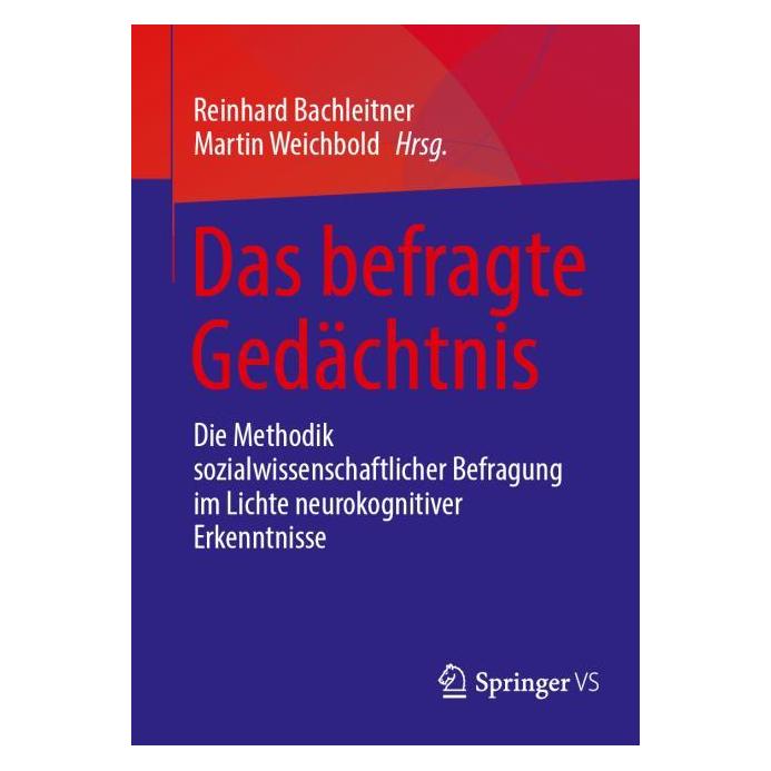 Springer Das befragte Gedächtnis (Deutsch, Softcover, Martin Weichbold, Reinhard Bachleitner) (57980504)