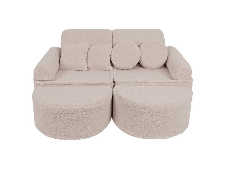 Canapé modulable enfant en peluche 12 pcs
