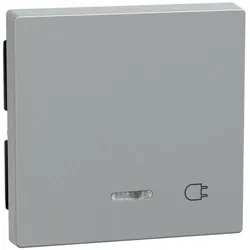 Merten 431760 Wippe mit Kontrollfenster und Aufdruck Steckdose, aluminium, System M