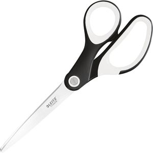 Leitz Büroschere WOW Titan, 5319-21-95, mit Softgrip, aus rostfreiem Stahl, titanbeschichtet, schwarz, 20,5 cm