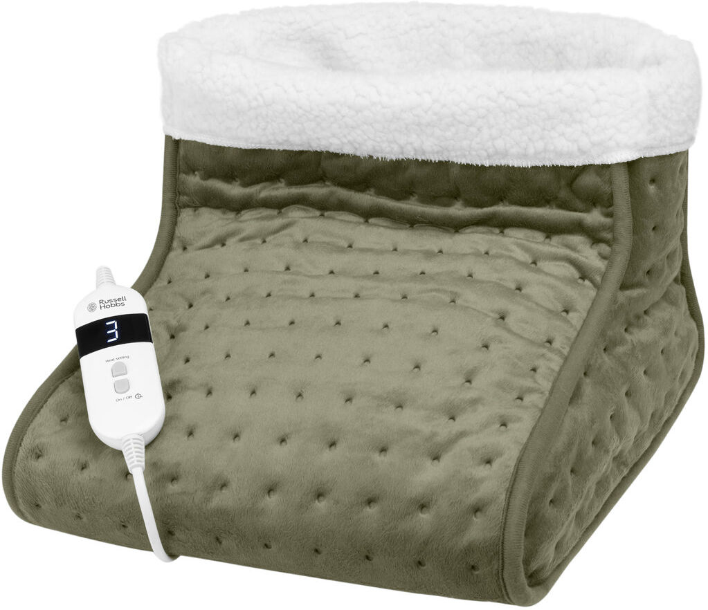 Russell Hobbs RHHSL1001GRN Electric Heated Foot Warmer with Removable Lining in Green Green 32cm W X 32cm L