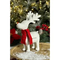 Rentier Rudolph 21cm cremeweiß