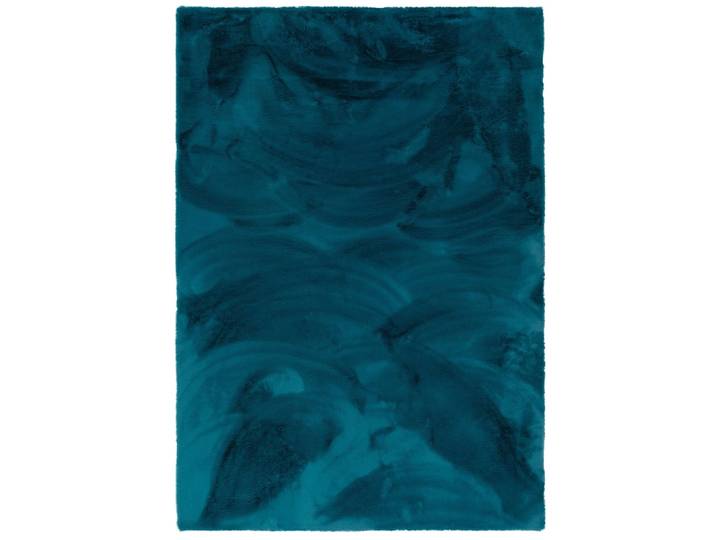 Tapis en fausse fourrure pétrole 160x230 cm