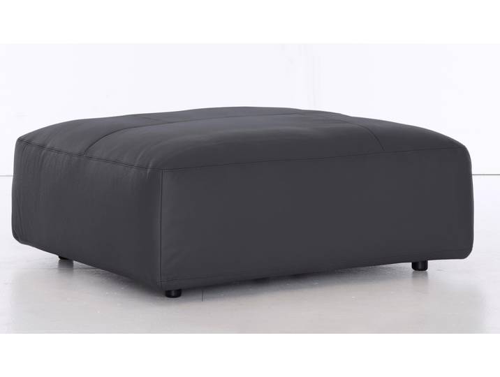 Hocker, Flachgewebe & Leder, Braun, 120×43 cm, Landhausstil, Musterring LUCIA