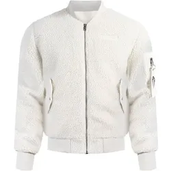 SMILODOX Teddy Jacke Ferell, Größe S in Weiß Weiß