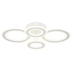 Deckenleuchte Deckenlampe Wohnzimmerlampe weiß matt Memoryfunktion LED L 59 cm