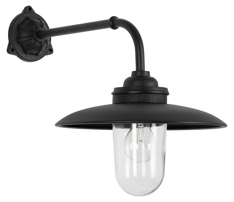 KS Verlichting Gietijzeren muurlamp Provence zwart