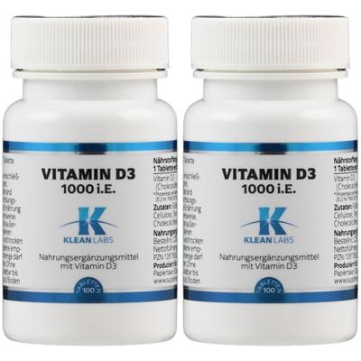 Vitamin D 1000 I.e. Klean Labs Tabletten 2x 2x100 St