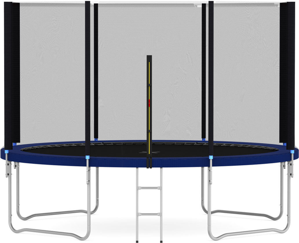 Dawna Freeport Park 12ft Round Backyard Trampoline with Safety Enclosure Blue 265cm H X 366cm W X 366cm D