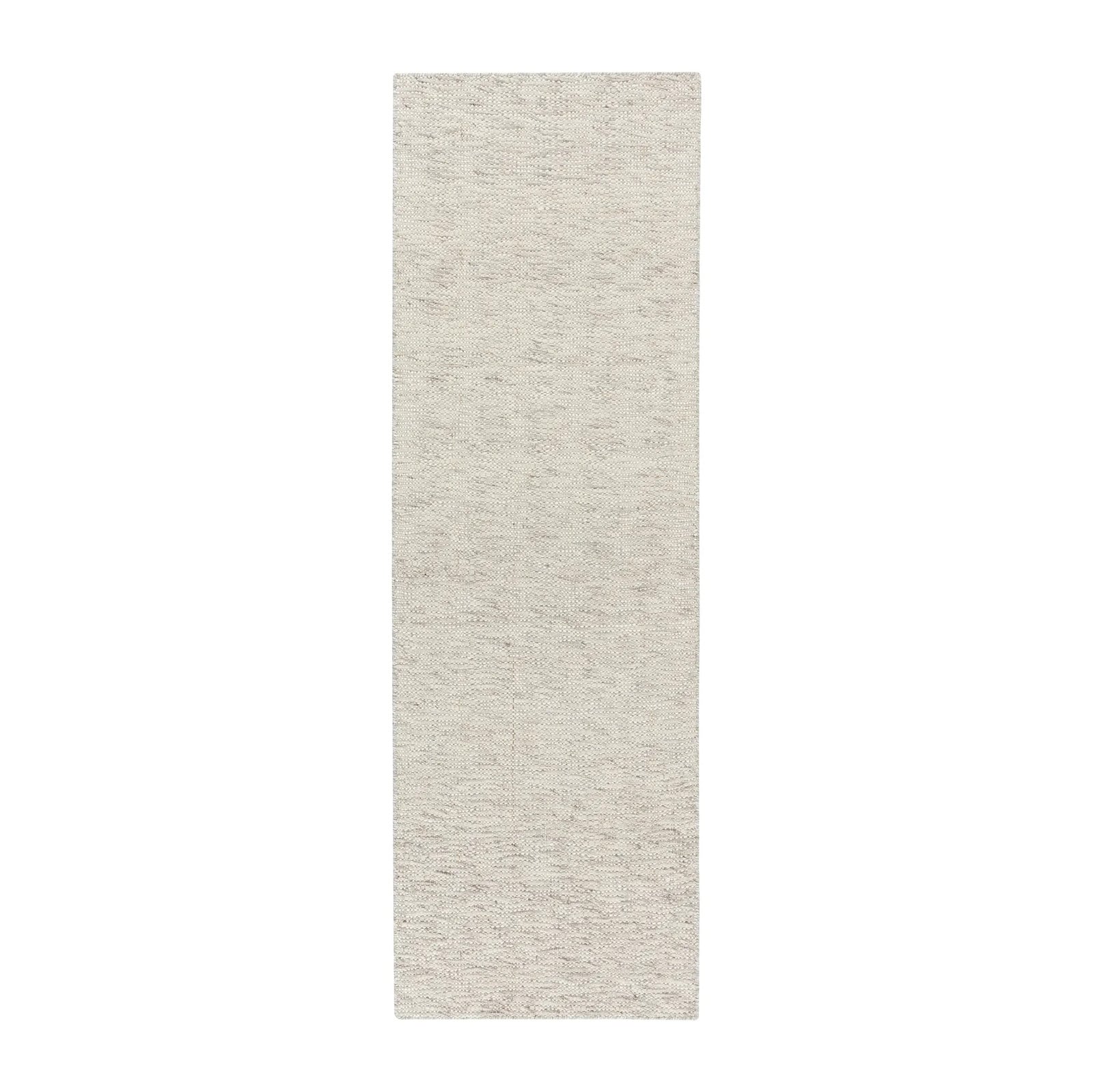 Scandi Living Fawn wollen vloerkleed wit, 80 x 240 cm