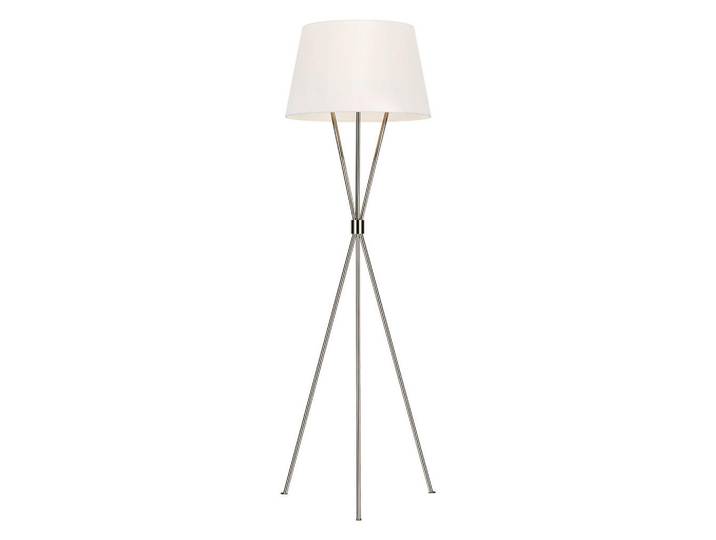 Elstead Lighting Stehleuchte Penny, Nickelfarben, Metall, 139.7 cm, RoHS, Lampen & Leuchten, Innenbeleuchtung, Stehlampen, Stehlampen