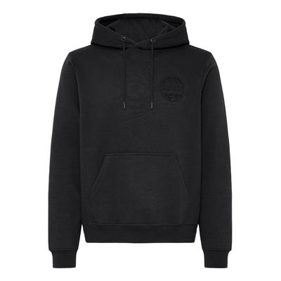 Kapuzenpullover BLEND "Hoodie BHFavian", Herren, Gr. L, schwarz (schwarz beauty), Obermaterial: 50% Baumwolle CO. 50% Polyester PES., Pullover Kapuzenpullover