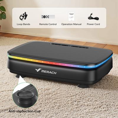 Modern Mode Marketplace Power Vibrate Platform Vibration Plate Exercise Machine For Whole Body Workout And Lymphatic Drainage no Light
