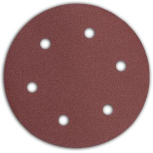 Kreator Schleifpapier KRT232008, Körnung 180, Set, 225mmØ, 5 Schleifscheiben, für Holz, Metall, Farbe, 5 Stück