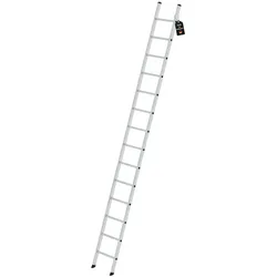 PROREGAL Sprossen-Anlegeleiter ohne Traverse 14-Sprossen