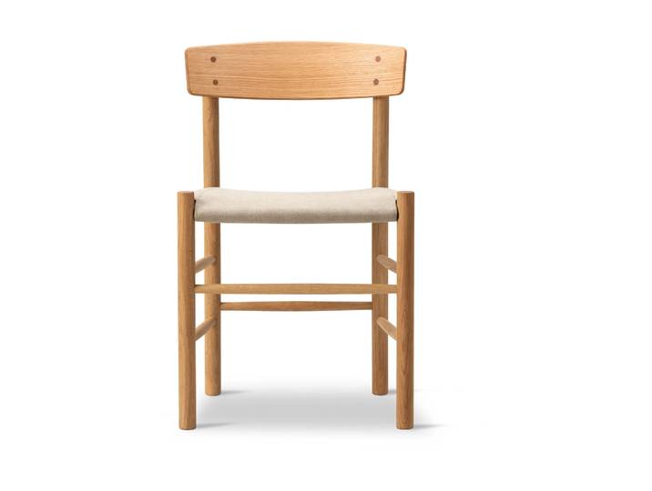 Fredericia Furniture Chaise J39 Chêne huilé-canvas naturel