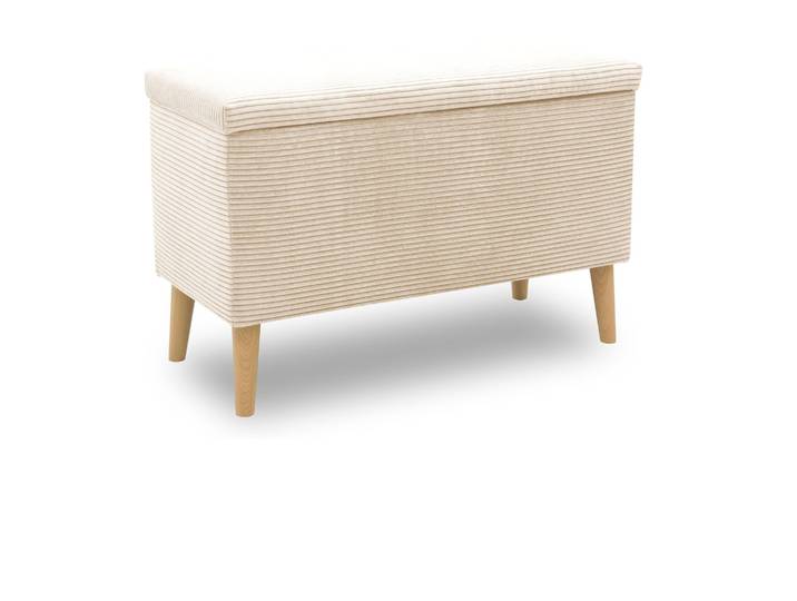Domo Hocker »Kopenhagen« mit Staufach - 91x41x58cm - creme -