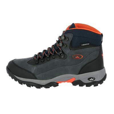 Wanderschuh LICO "Trekkingstiefel Milan", Herren, Gr. 49, grau, Veloursleder, Schuhe Wanderschuh