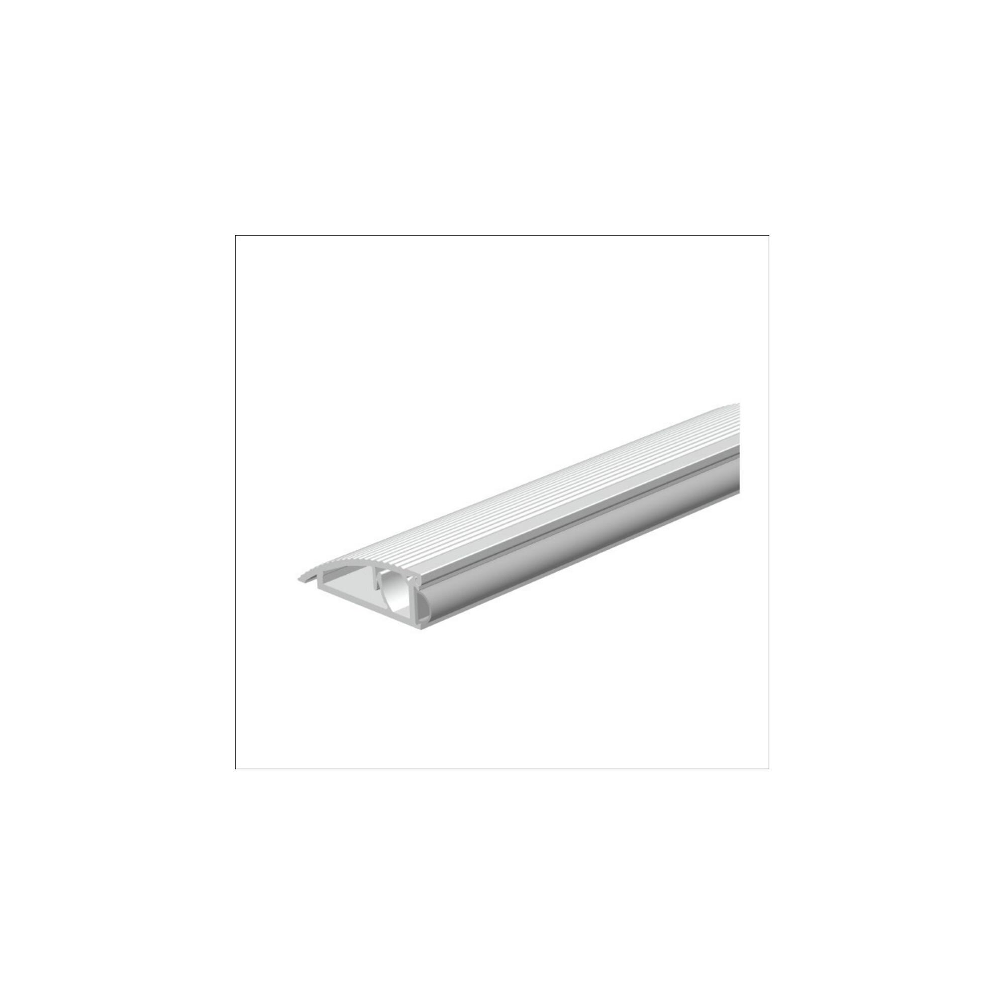 ELLEN Türanschlagschiene AKW z. schrauben Alu silber,Br63 x H20 x L3600 ; Elton (501137)