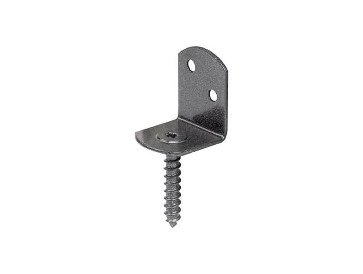Alberts 822590 DURAVIS® Flechtzaunhalter L-Form schwarzdiamant duplexbeschichtet Größe 83 x 30 x 32 mm 50er Set