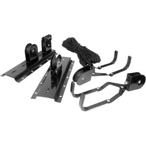 EUFAB Fahrrad-Wandhalterung 16411 Fahrradlift, 20 kg Tragkraft, horizontal, höhenverstellbar