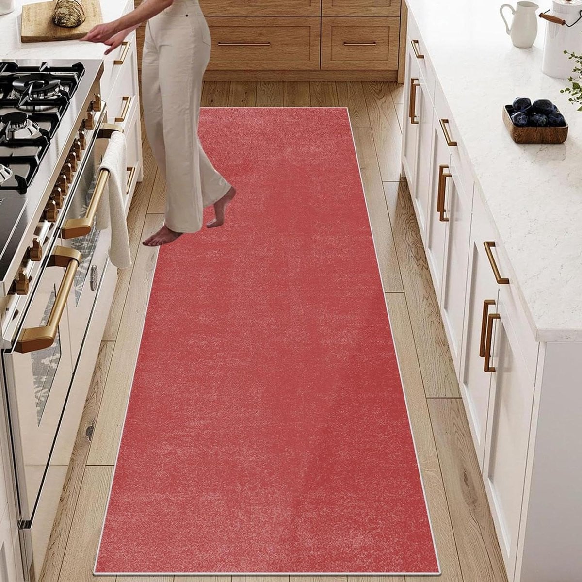 Antislip Keukentapijt Loper Vloermat Beige - 50 x 120 cm