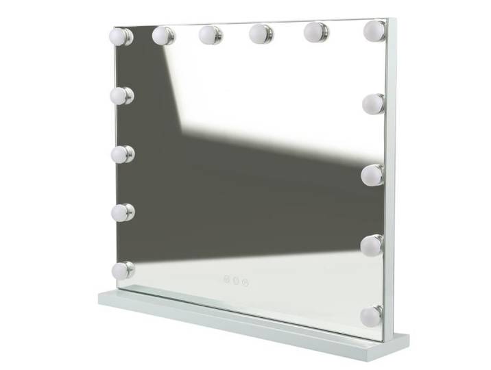 Miroir LED pour Coiffeuse - MIROIR - Blanc - 62*52cm - Lumière Chaude/Froide - 3 Options de Température