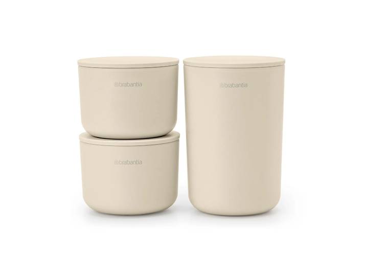 Brabantia ReNew opbergpotten 3-pack Soft Beige