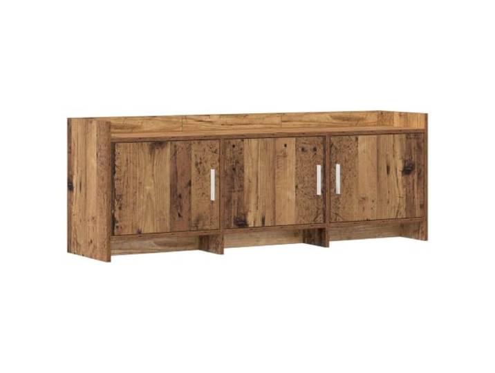 Makastle TV-Schrank 130x33x47 cm Altholz Holzwerkstoff