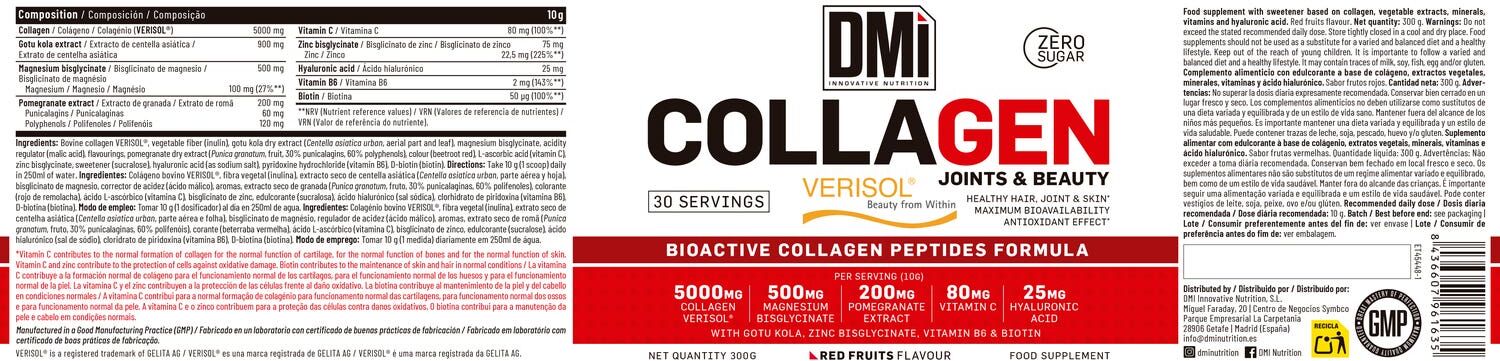 DMI Nutrition Collagen Joints & Beauty Verisol Red Fruits 300 g