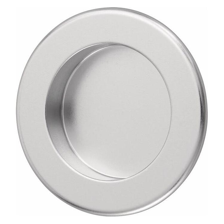 Hermeta Muschelgriff Aluminium silberfarbig eloxiert rund Einlass-Ø 50 mm (4555-01E)