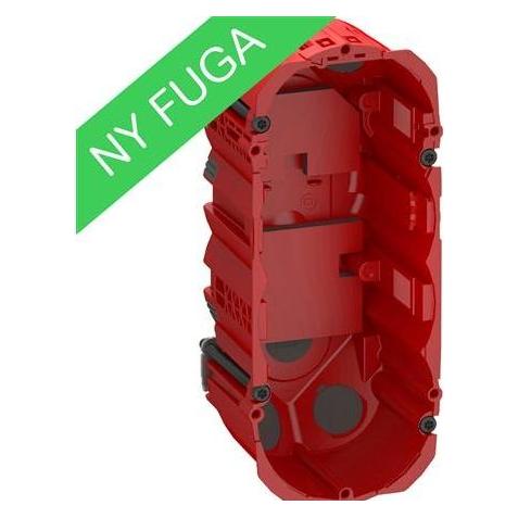 LK FUGA Air brandtaet forfradåse 2,5 modul, rød. (AAK504D3125)