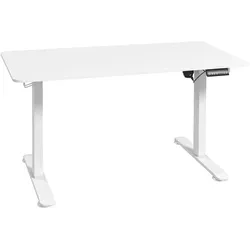 Vinsetto Höhenverstellbarer Schreibtisch 140 x 70cm Elektrisch Computertisch mit Haken
