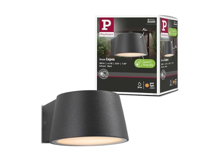Applique murale LED Paulmann House 230 V Capea 2200 K anthracite ÉCLAIRAGE MURAL - Cette applique murale crée des effets lumineux décoratifs et met en valeur la façade de la maison