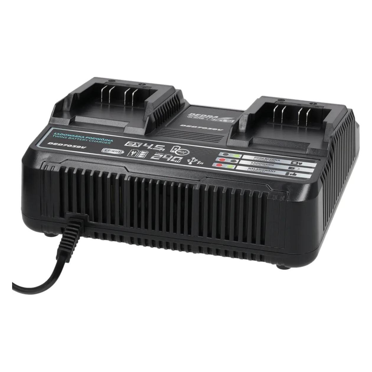Dedra Ladegerät 2x4,5A 18V (18 V) (DED7039V)