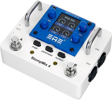 Elite Acoustics Stompmix 4 Pedal Mixer White