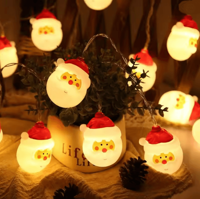 Inspire Essentials Christmas LED Character Garland Lights santa Bear 1.5m 10lights