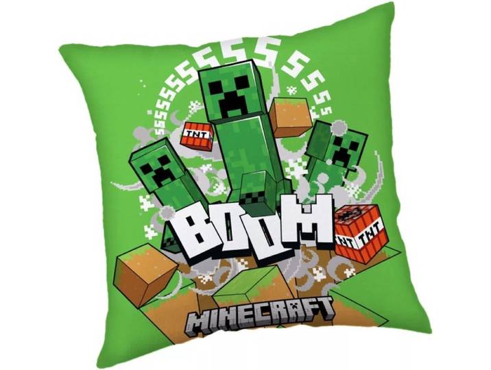Minecraft TNT BOOM sierkussen 40X40 cm