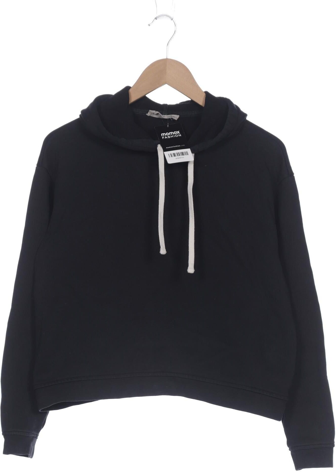 Everlane Damen Kapuzenpullover, Schwarz, Gr. XS, Baumwolle - Second Hand