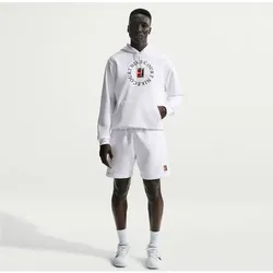 NIKE Herren Shirt Court Heritage, Größe M in Weiß Weiß