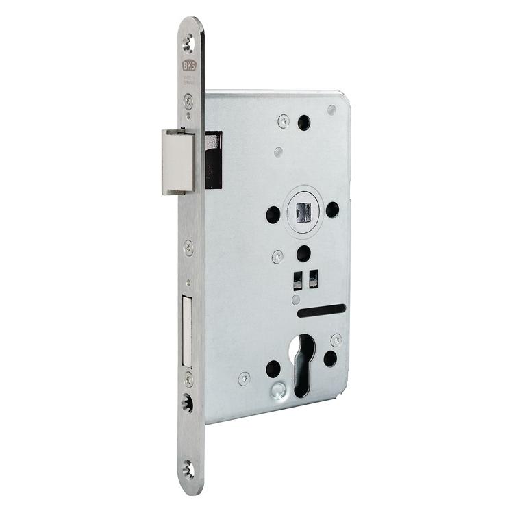 BKS Panik-Einsteckschloss 1201 Panik-Funktion B abgerundet 20/55/72/9 mm DIN links Edelstahl (B-12010-B0-L-8)