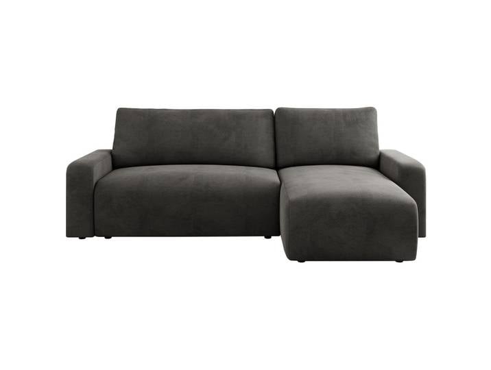 ECKSOFA ARGOS Dunkelgrau Velours