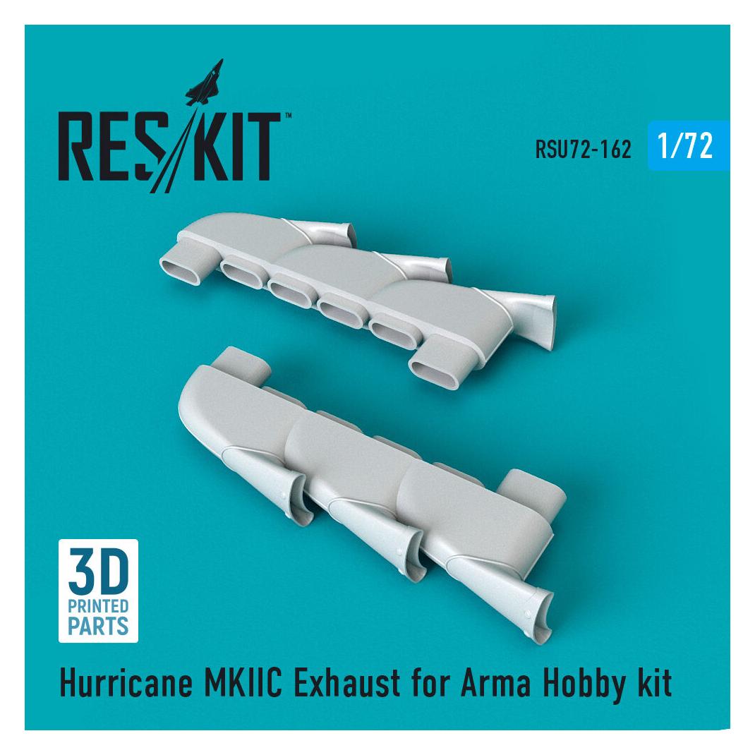 ResKit Hurricane MKIIC exhaust for Arma Hobby kit (RSU72-0162)