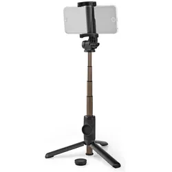 Nedis Bluetooth Selfie Stick Drahtlos Bluetooth Version: 4.2 Maximale Bildschirmgrösse: 3.54" Gefalt, Selfie Stick, Schwarz