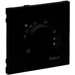 Legrand 765352 SEANO Abdeckung elektronisches Fussbodenthermostat, Farbe: Schwarz lackiert