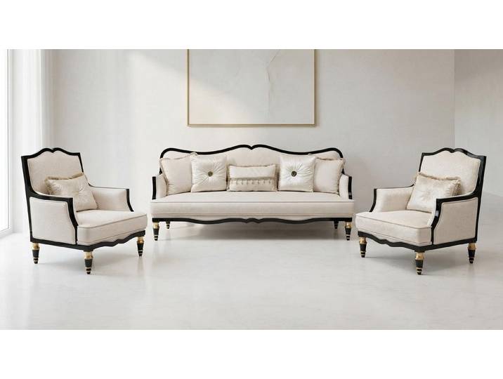 JVmoebel Polstergarnitur Sofa set Sofa Sessel Modern Stil Wohnzimmer Komfortabel, (3-tlg., 3-2)