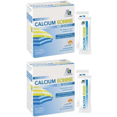 Calcium Sonne 500 Direkt Portionssticks 2x 2x30 St Pulver
