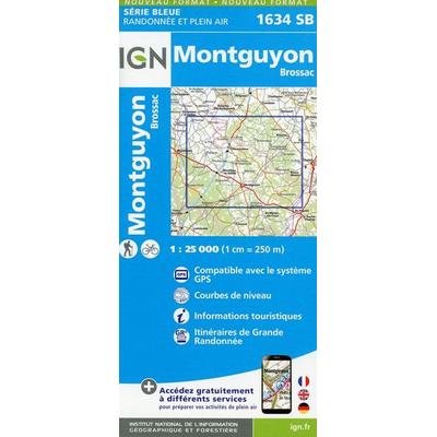 Montguyon.Brossac 1:25 000, Karte von Collectif Ign, IGN Frankreich, 978-2-7585-4488-3