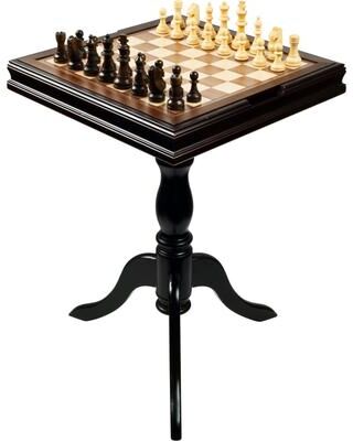 Trademark Games Chess and Backgammon 27-inch High Table