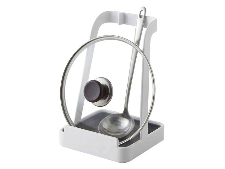 Kochlöffel Ständer & Topfdeckelhalter Weiss
